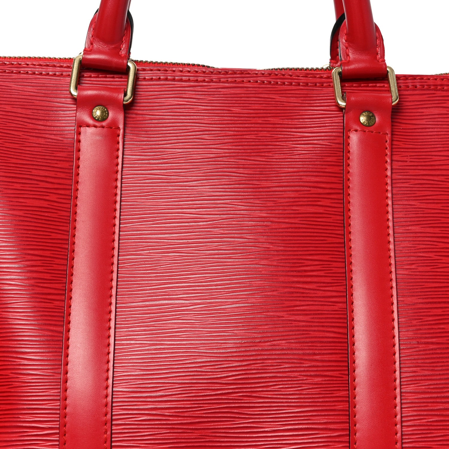 Louis Vuitton Epi Keepall 50 Castillan Red 6 of 8