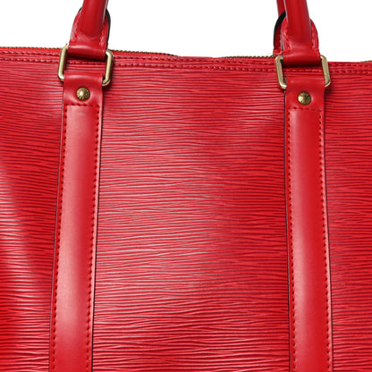 Louis Vuitton Epi Keepall 50 Castillan Red 6 of 8