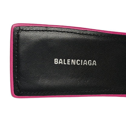 Balenciaga Soft Nappa Square Knife Bow Mule Sandals 36 Magenta Pink 7 of 9