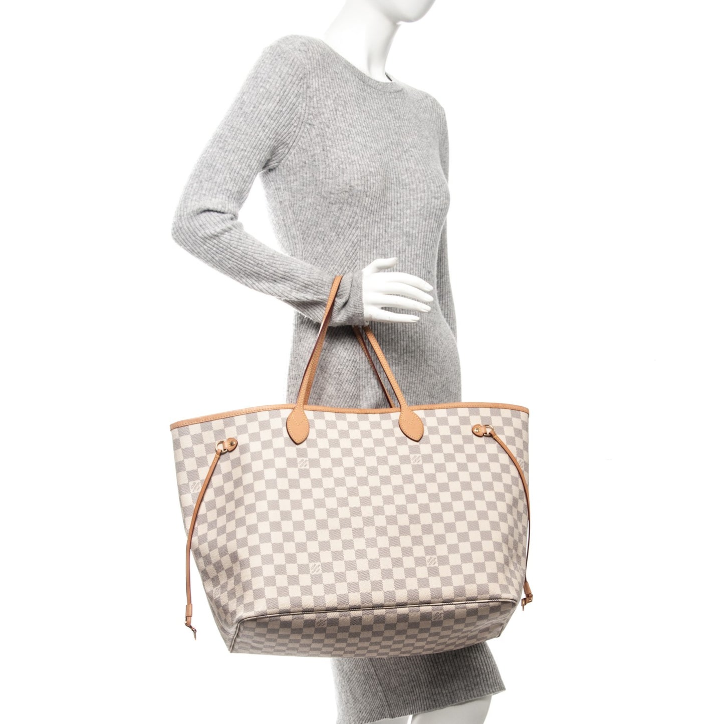 Damier Azur Neo Neverfull GM Rose Ballerine