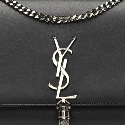 Saint Laurent Smooth Calfskin Medium Classic Monogram Kate Tassel Satchel Black 7 of 12