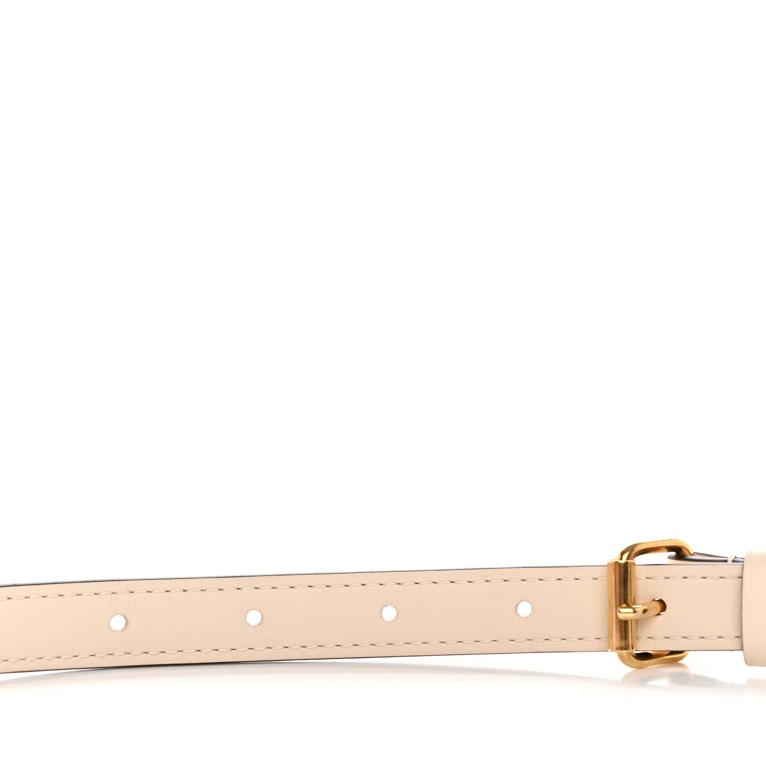 Louis Vuitton Calfskin 18mm Adjustable Shoulder Strap Ivory 3 of 5