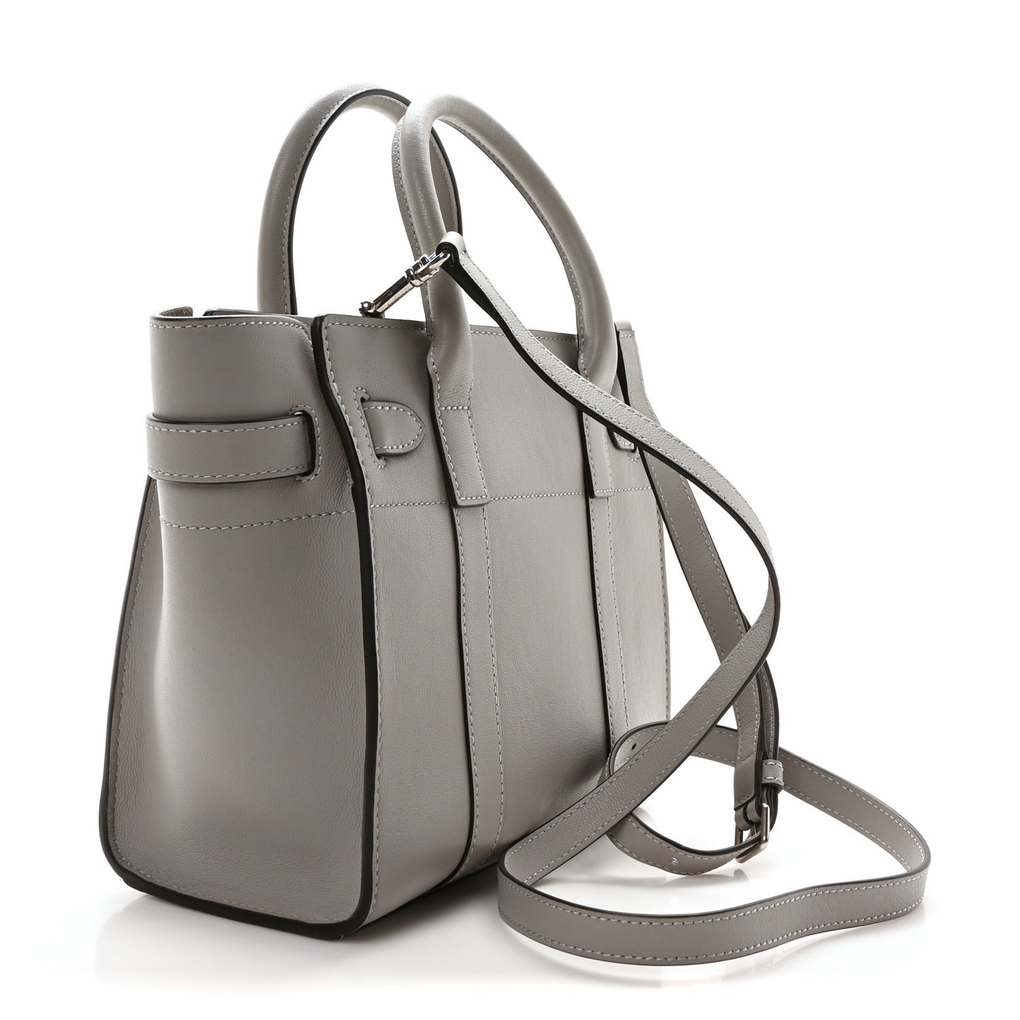 Micro Classic Grain Small Zipped Bayswater Grey