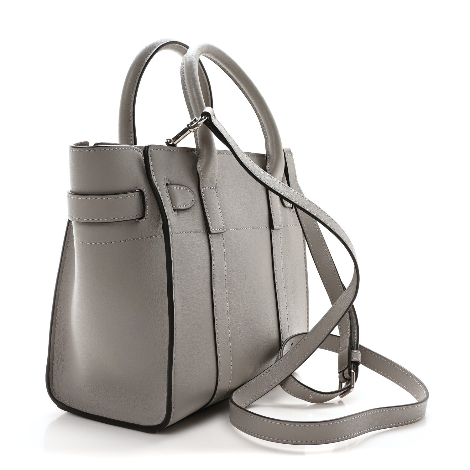 Mulberry Micro Classic Grain Small Zipped Bayswater Grey 3 of 10