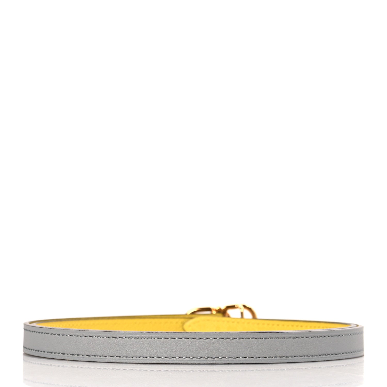 Hermes Swift Epsom 13mm Plaisance Belt 75 30 Bleu Glacier Jaune De Naples 2 of 4