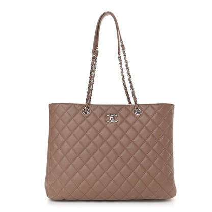 Chanel Caviar Quilted Large Shopping Tote Dark Beige 1 of 10