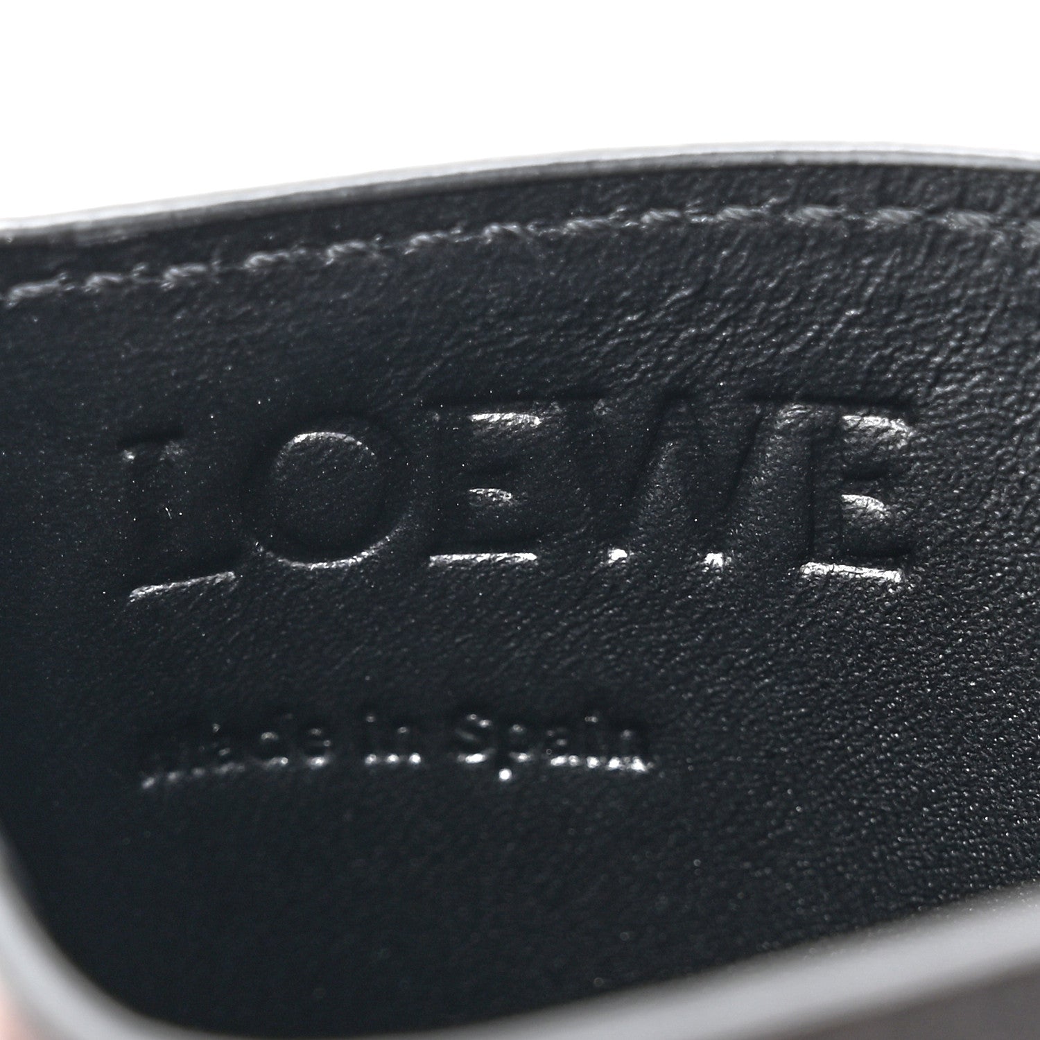 Loewe Calfskin Puzzle Card Holder Black 6 of 8