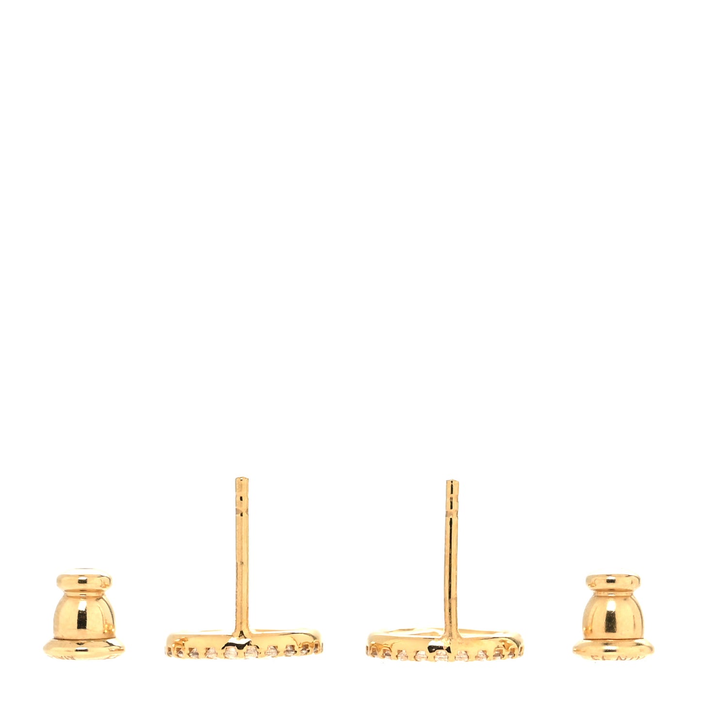 Metal Crystal F is Fendi Earrings Gold