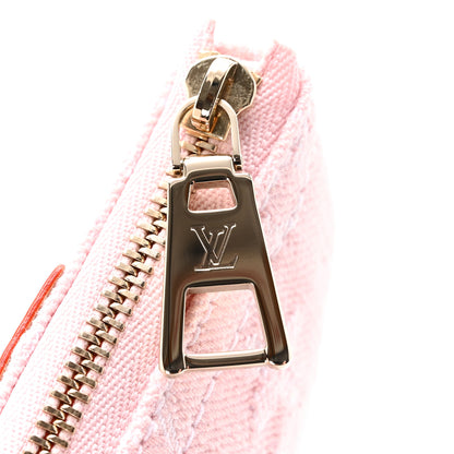 Louis Vuitton Monogram Denim Key Pouch Washed Pink 7 of 8