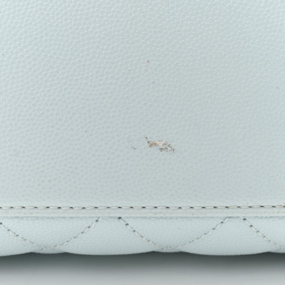 Chanel Caviar Quilted Small Coco Handle Flap Light Blue 11 of 13