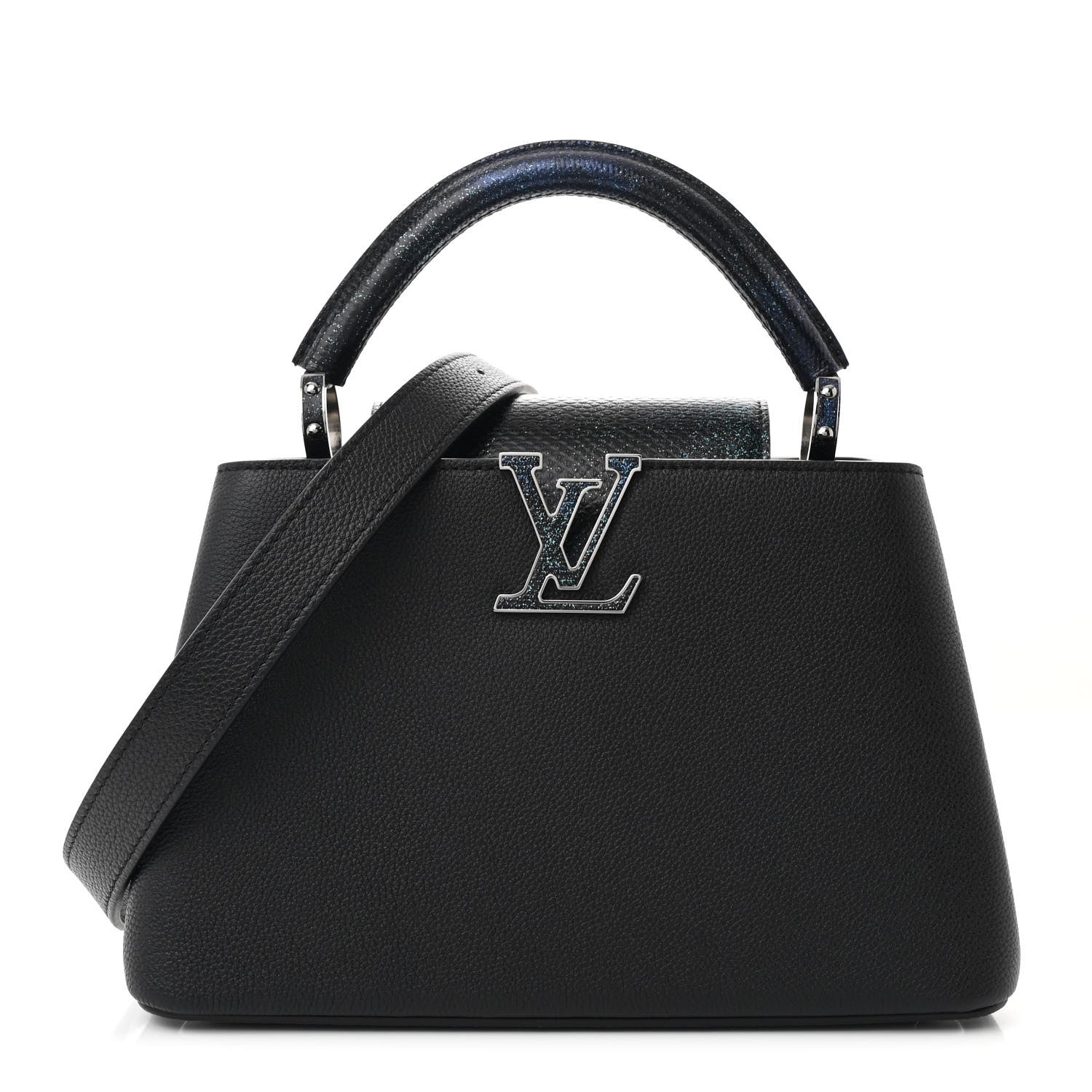 Louis Vuitton Taurillon Karung Capucines BB Black Cosmic 1 of 10