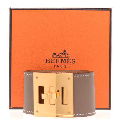 Hermes Swift Kelly Dog Bracelet T2 Etoupe 7 of 7