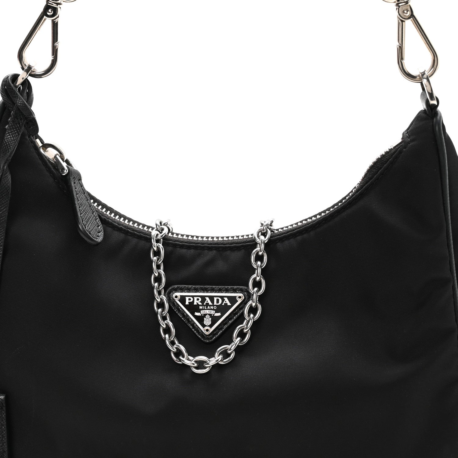 Prada Nylon Re-Edition 2005 Shoulder Bag Black 10 of 12