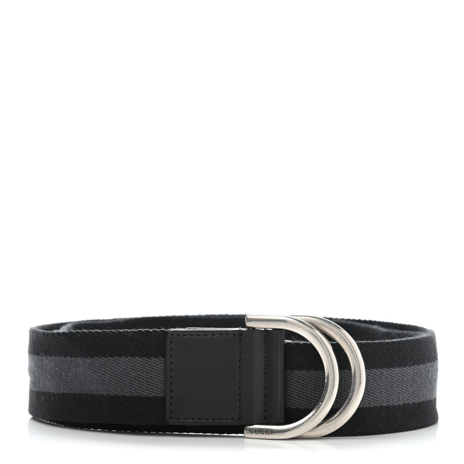 Gucci Canvas Web D Ring Belt 95 38 Black 1 of 8