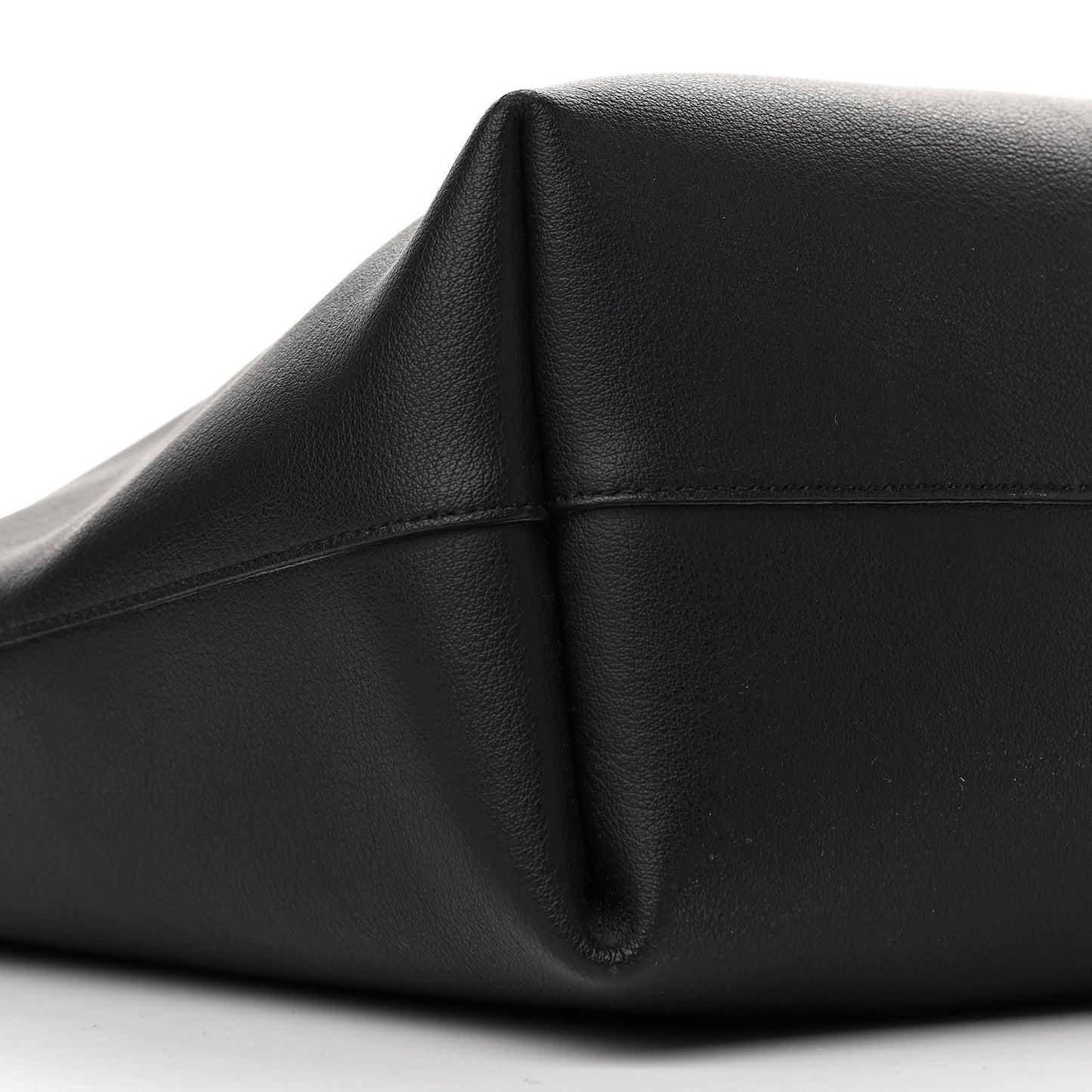 Calfskin Large Shopping Tote Black