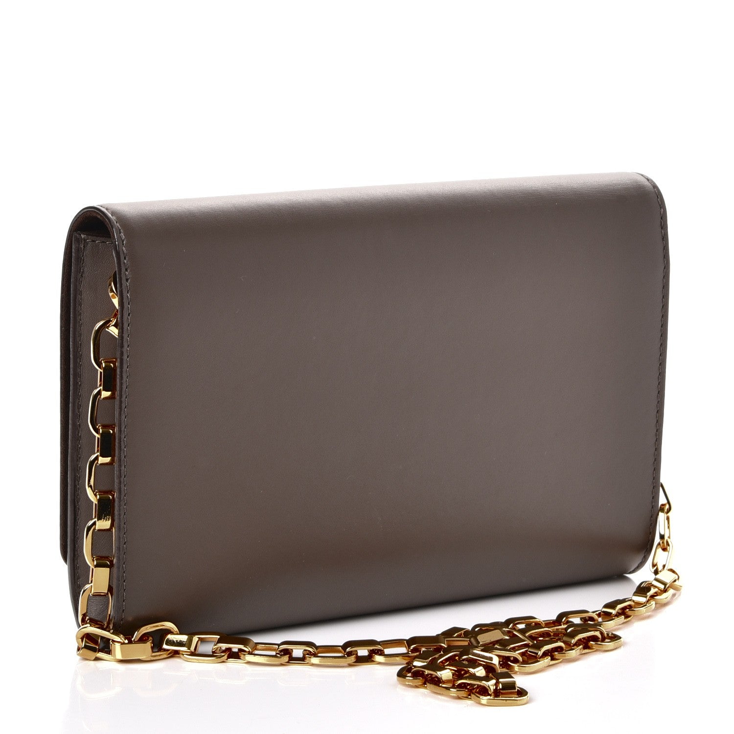 Louis Vuitton Calfskin Chain Louise MM Granit 3 of 9