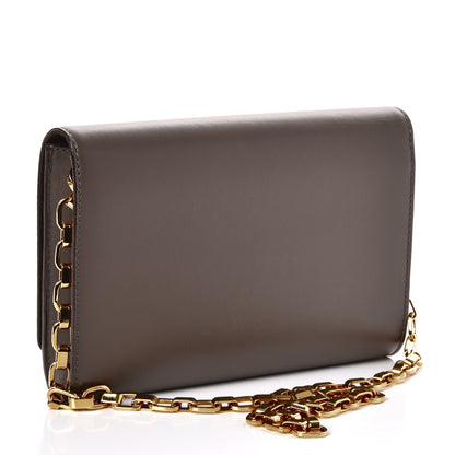 Louis Vuitton Calfskin Chain Louise MM Granit 3 of 9