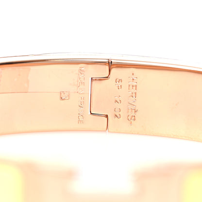Hermes Enamel Narrow Clic Clac H Bracelet PM Jaune Bourgeon 5 of 6