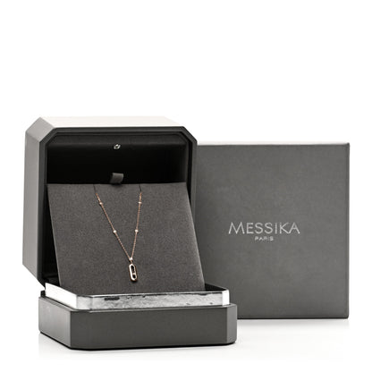 Messika 18K Rose Gold Diamond Move Uno Long Necklace 5 of 5