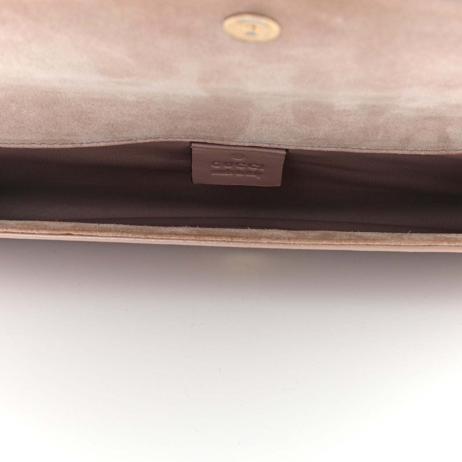 Gucci Patent Microguccissima Small Broadway Clutch Dark Cipria 4 of 17