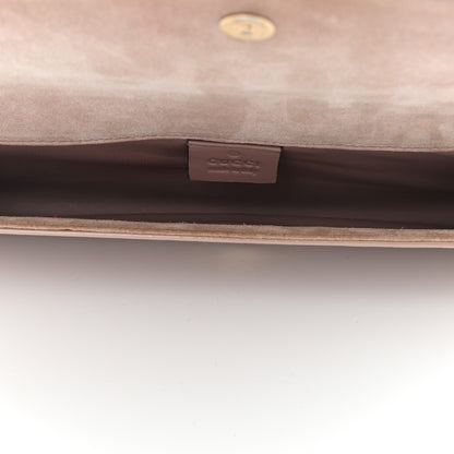 Gucci Patent Microguccissima Small Broadway Clutch Dark Cipria 4 of 17