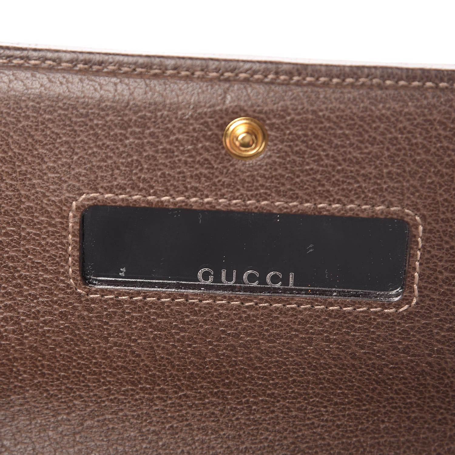 Gucci GG Supreme Monogram Web Ophidia Wallet On Chain Brown 8 of 10
