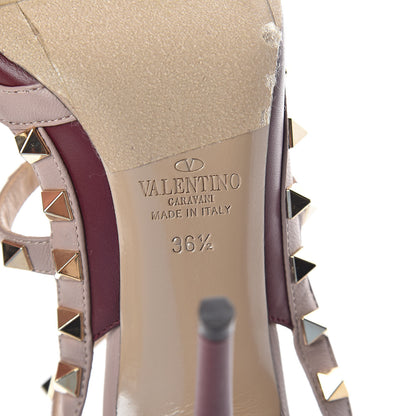 Valentino Garavani Nappa Rockstud Ankle Strap 100mm Pumps 36.5 Rubin Poudre 7 of 8