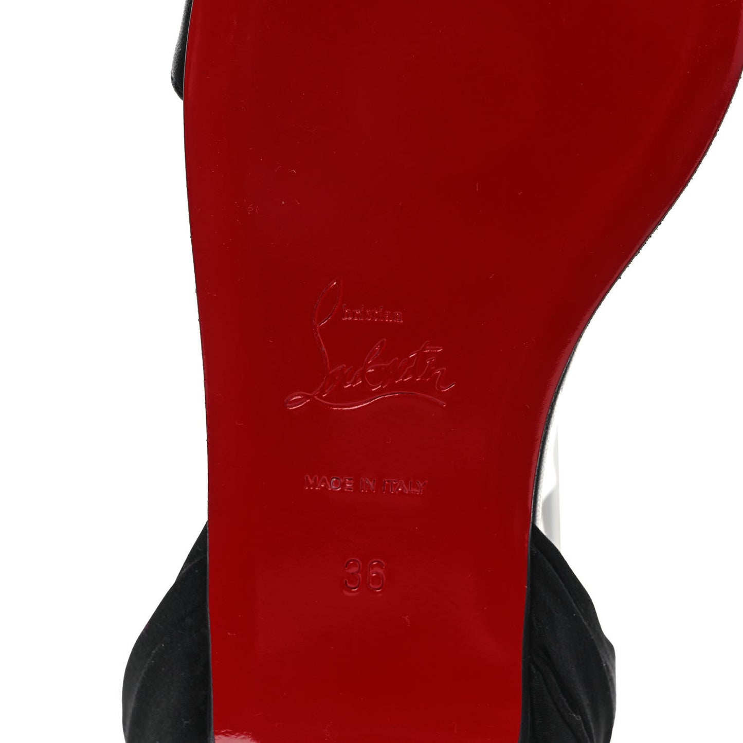 Calfskin Satin Douce Du Desert Flat Sandals 36 Black