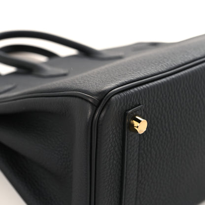 Hermes Togo Birkin 25 Black 11 of 12