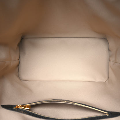 Louis Vuitton Cotton Monogram Embroidered Neverfull MM Beige Black 6 of 11
