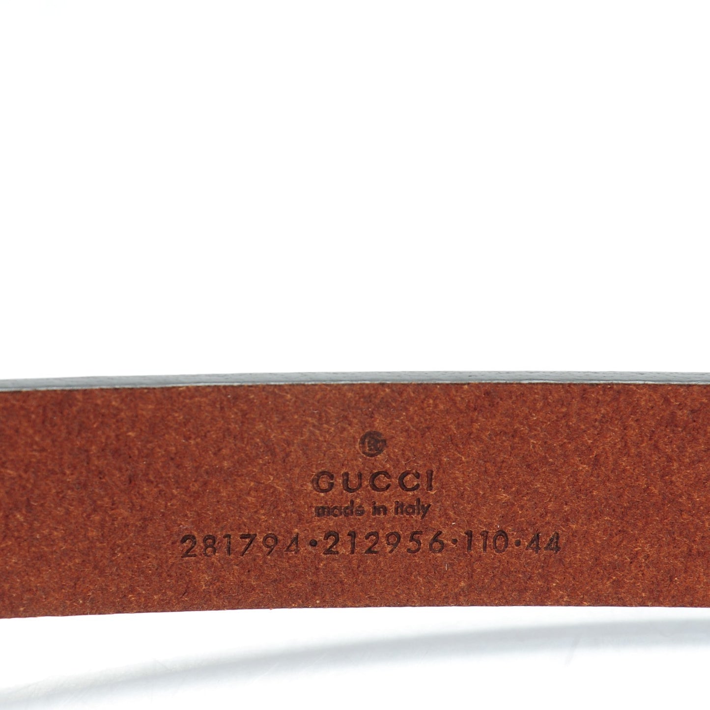 Calfskin Round Buckle Horsebit Selleria Belt Cuir 110 44 Brown