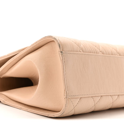 Chanel Crumpled Lambskin Quilted Small CC Links Top Handle Flap Beige 9 of 17