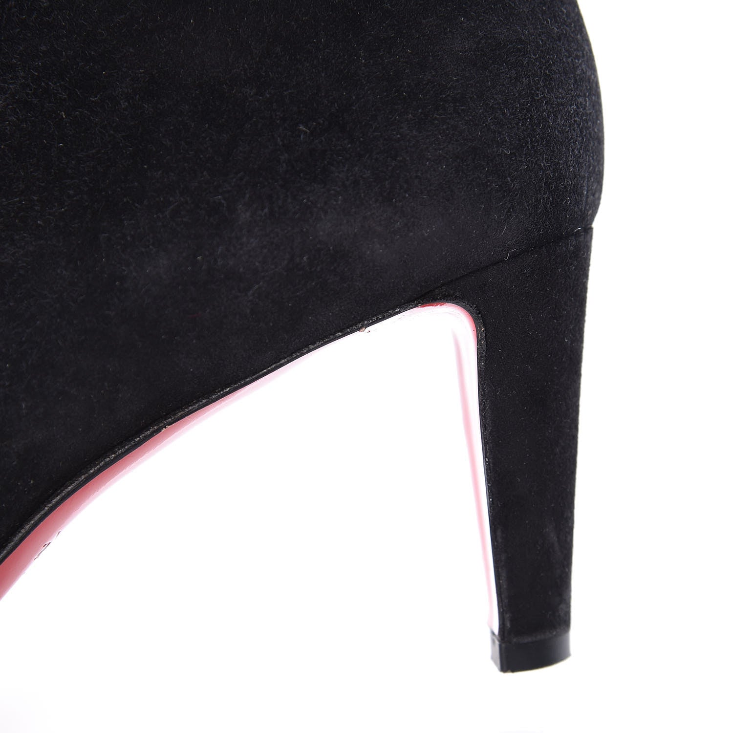 Christian Louboutin Suede Top 70 Ankle Boots 37.5 Black 14 of 14