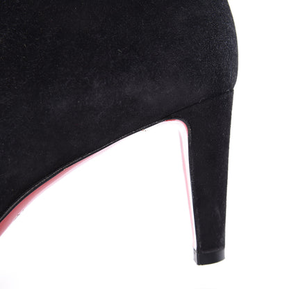 Christian Louboutin Suede Top 70 Ankle Boots 37.5 Black 14 of 14