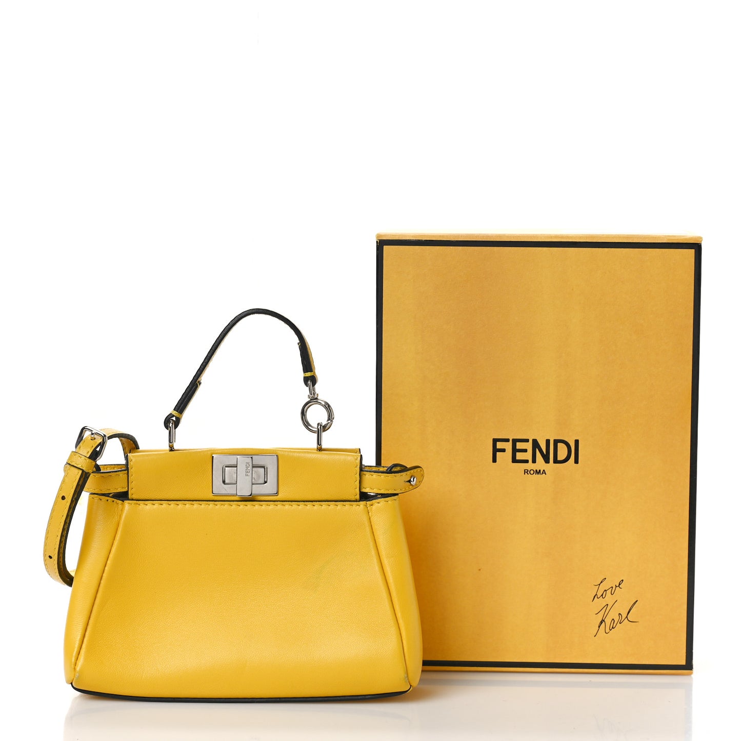 Shiny Nappa Micro Peekaboo Iconic Satchel Sunflower