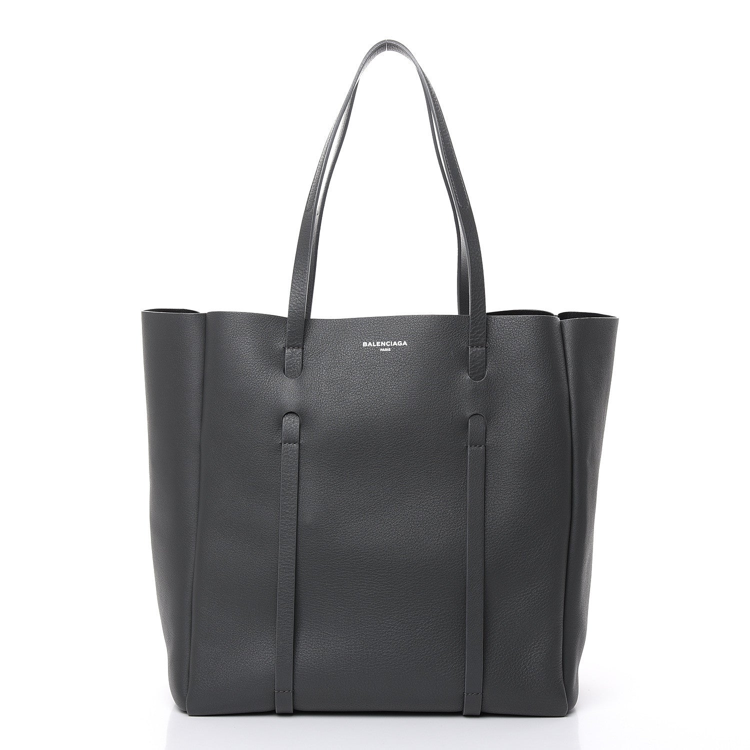 Balenciaga Veau Baltimore Double Sided Small Everyday Tote Gris Fossile Black 3 of 11