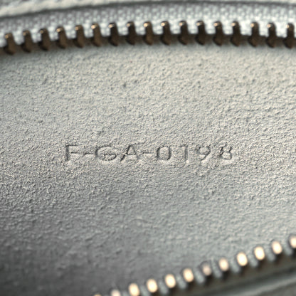 Celine Drummed Calfskin Micro Luggage Chalk 8 of 11