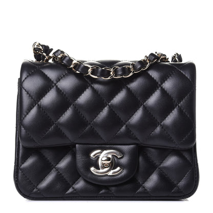 Chanel Lambskin Quilted Mini Square Flap Black 1 of 3