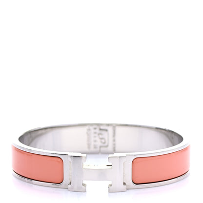 Hermes Enamel Narrow Clic Clac H Bracelet PM Hibiscus 1 of 4