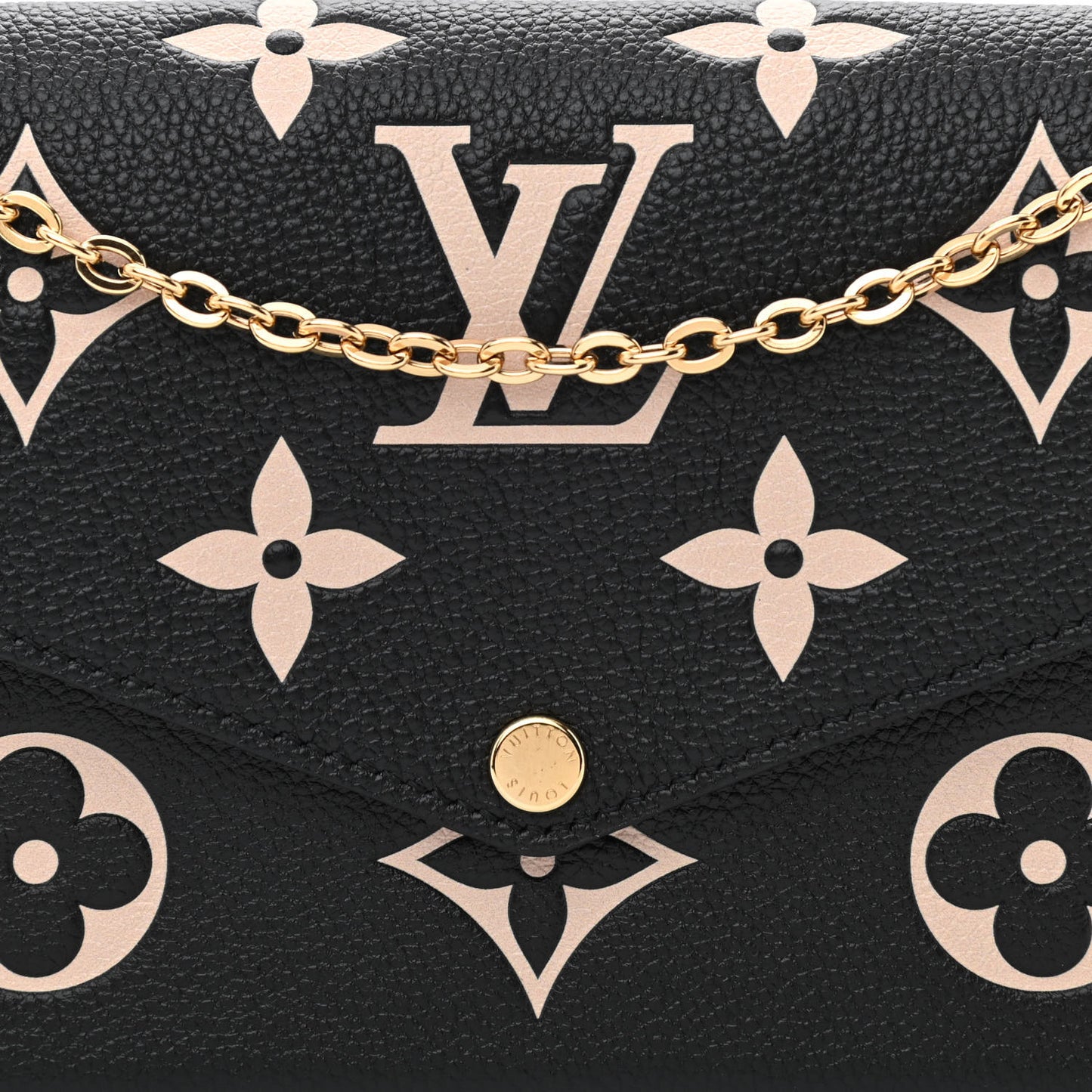 Empreinte Monogram Giant Felicie Pochette Black Beige