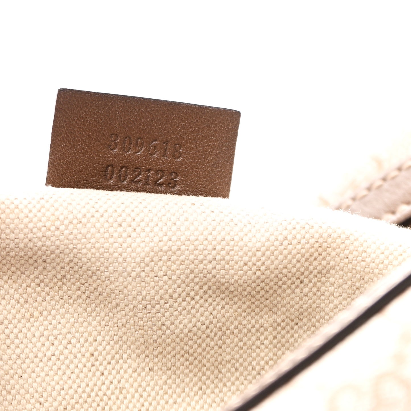 GG Supreme Monogram Margaux Calfskin Medium Nice Hobo New Mystic White Beige Brown
