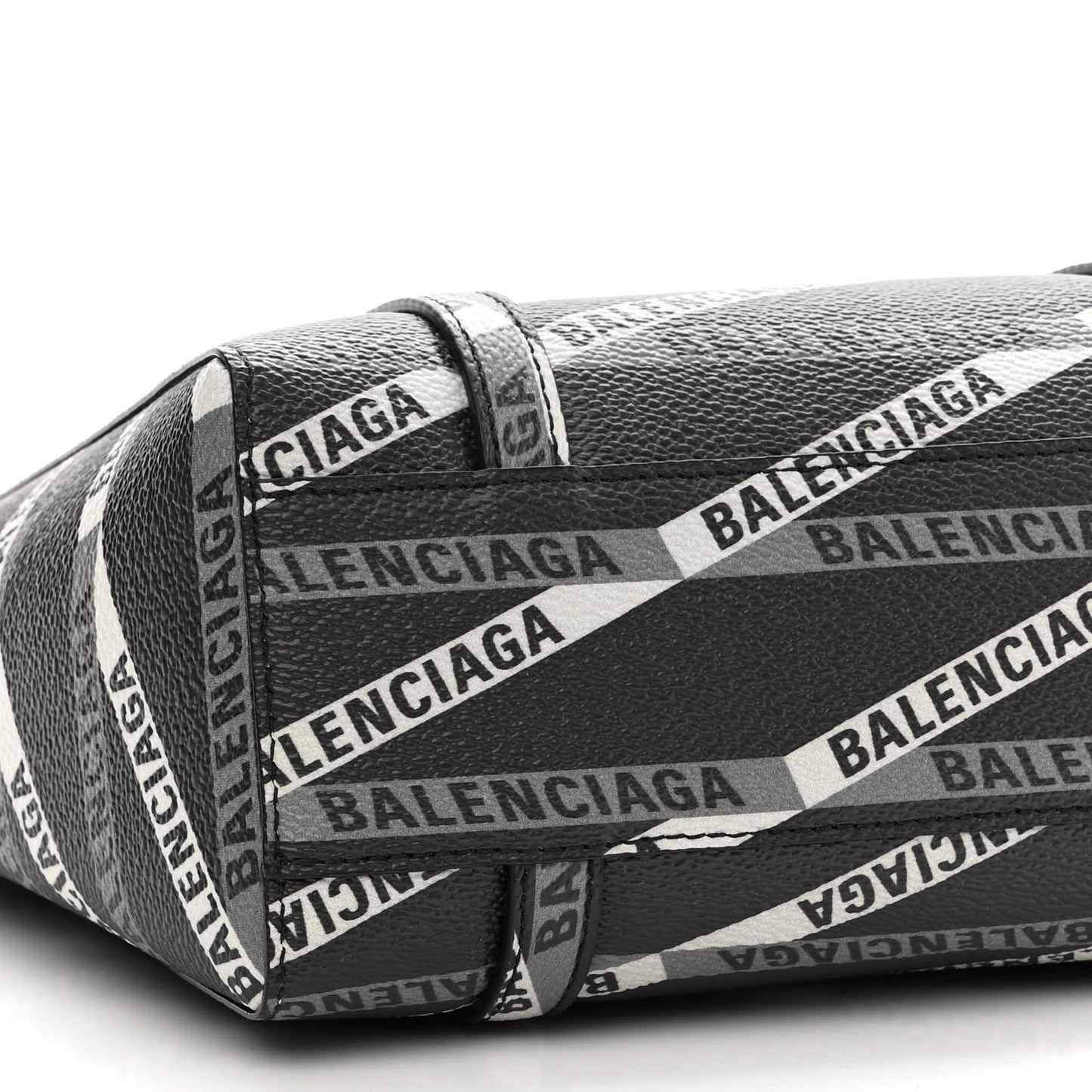 Coated Canvas Losange Monogram Mini Tote Black Grey