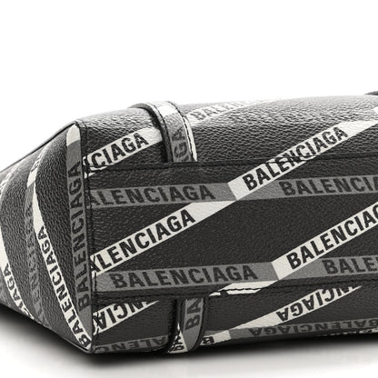 Balenciaga Coated Canvas Losange Monogram Mini Tote Black Grey 7 of 8