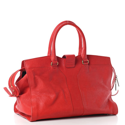 Saint Laurent Sheepskin Medium Cabas ChYc Red 2 of 10