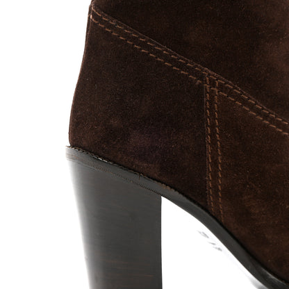Gucci Suede Knee High Boots 36.5 Brown 14 of 20