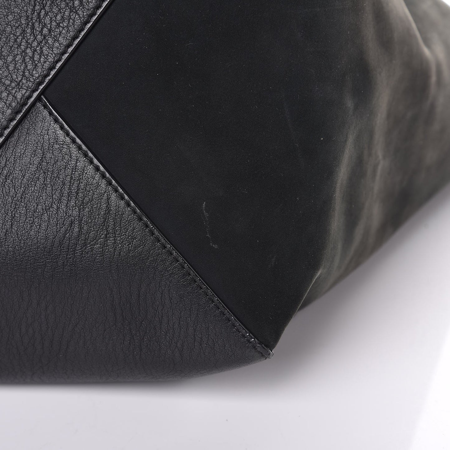 Lambskin Horizontal Cabas Black