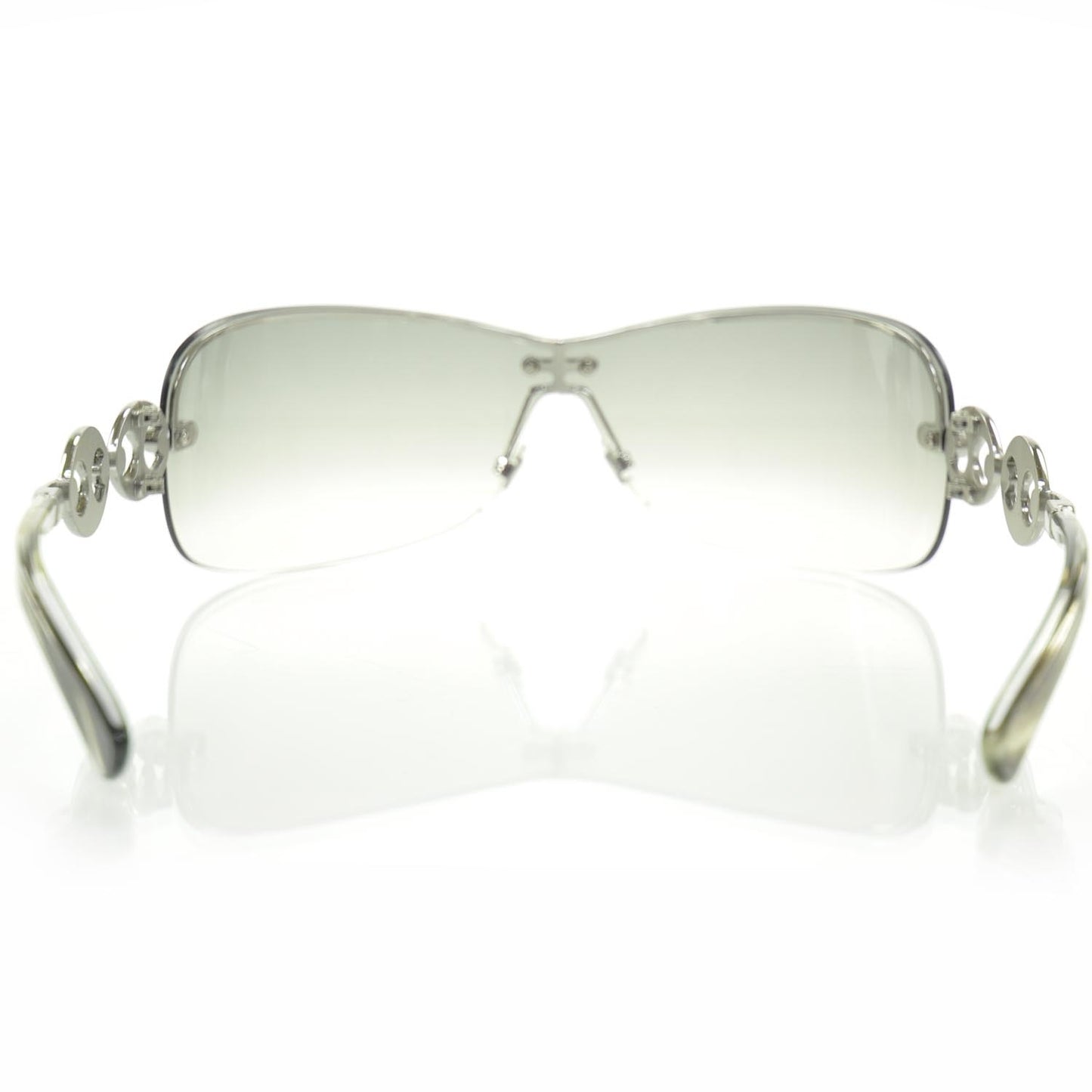 Semi Rimless Gradient Marina Chain Sunglasses 2772 S
