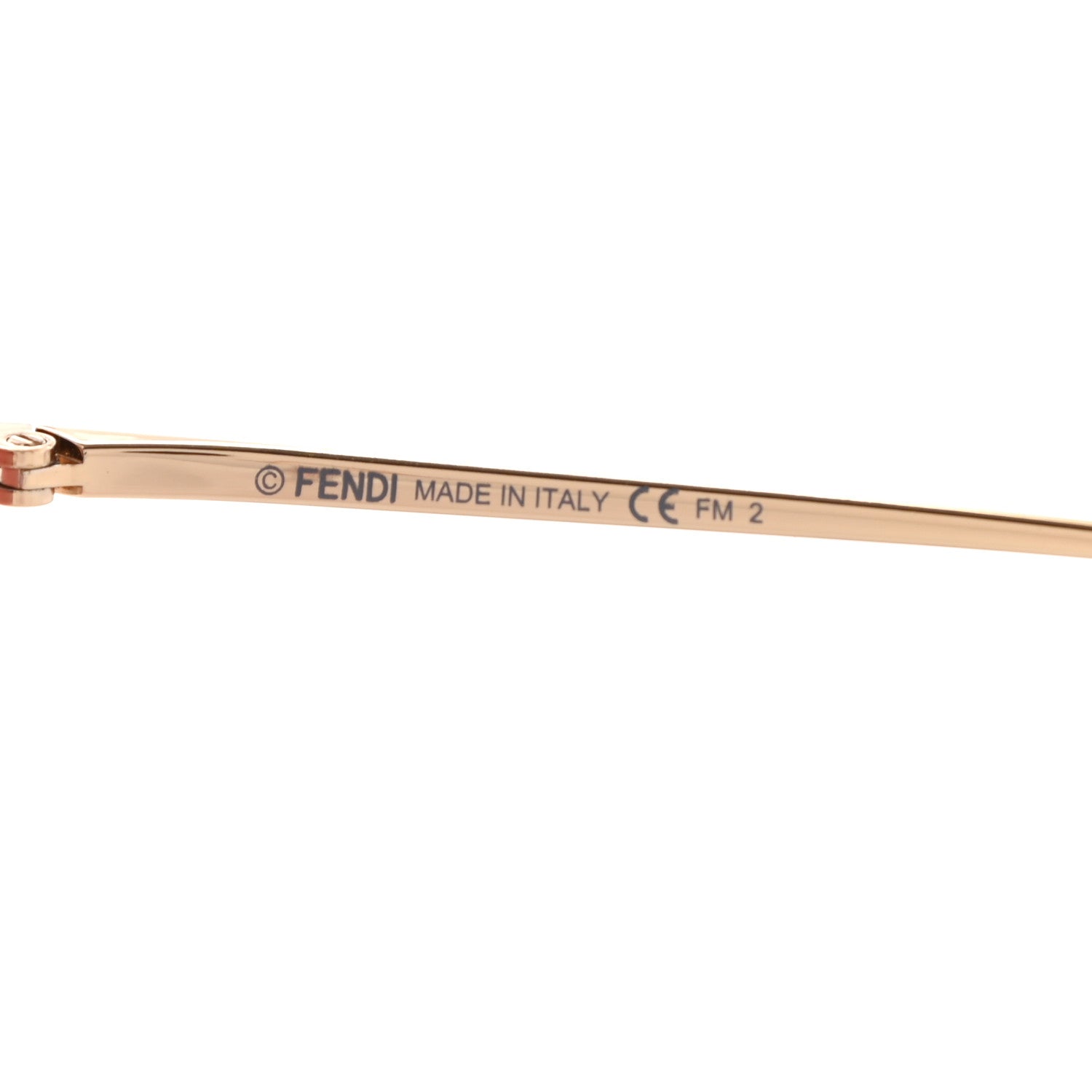 Fendi Metal Aviator Sunglasses FF0286/S Rose Gold 7 of 7