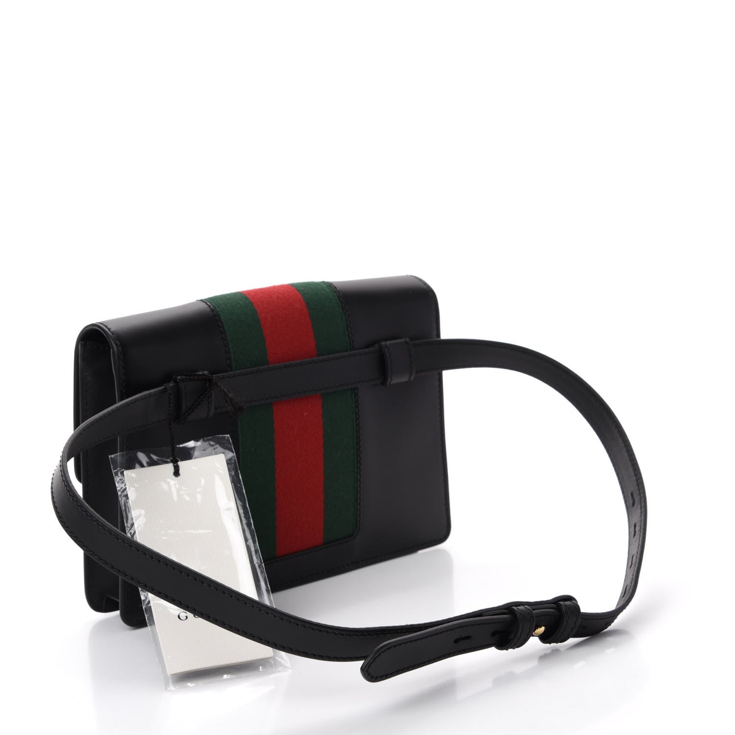 Gucci Calfskin Sylvie Belt Bag Black 3 of 10