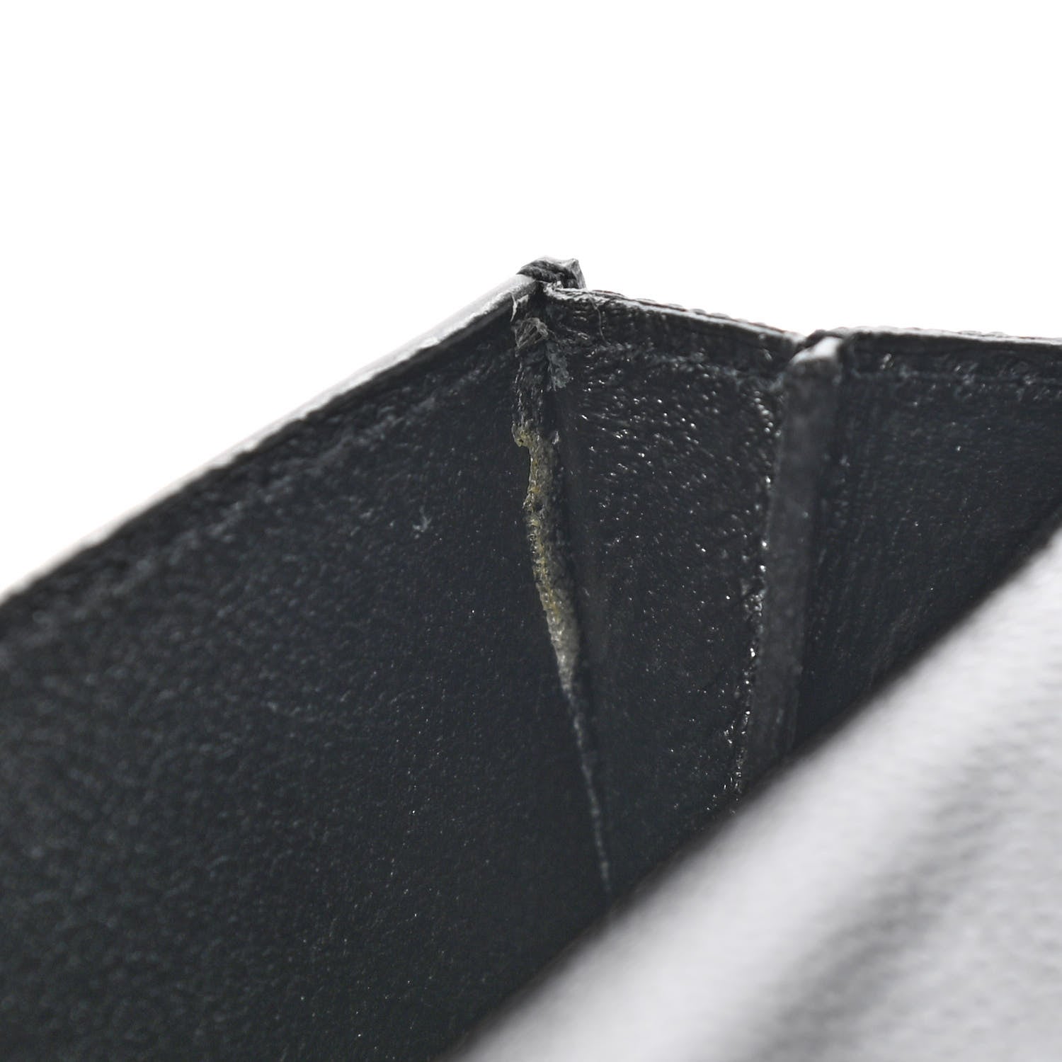 Saint Laurent Grain de Poudre Uptown Card Holder Black 8 of 10